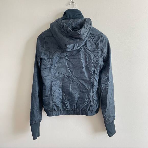 Lululemon | Women’s Scuba Hoodie Glyde Puffer Jacket Nocturnal Teal Lined Fleece - Picture 4 of 13